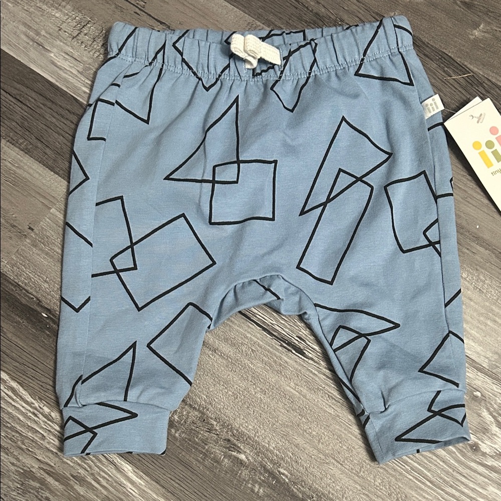 Geometric Blue Kids Joggers